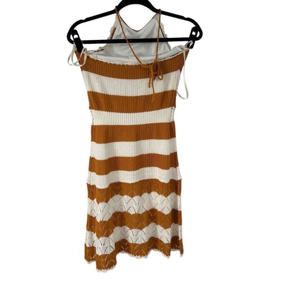 Revolve BCBGENERATION Sweater Halter Dress in‎ Ivory & Caramel Spice XS Women’s - Picture 3 of 11